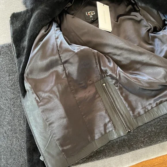 UGG Women's Nadine Short Shearling Jacket